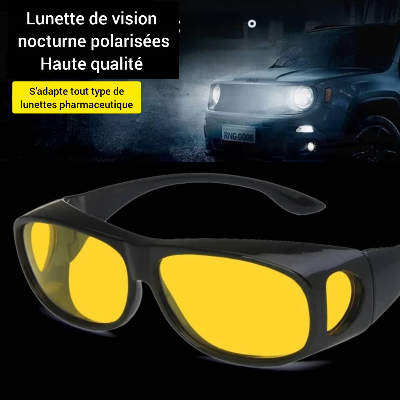 Lunettes de Vision Nocturne haute qualité– Conduisez en toute sécurité la nuit