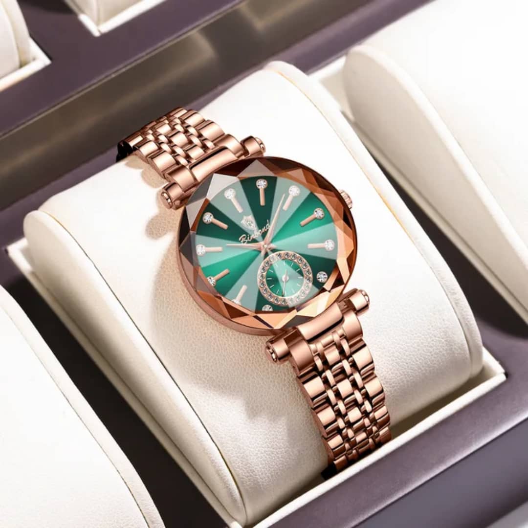 Montre Élégance Cristal – Le Bijou du Temps pour Femme Moderne