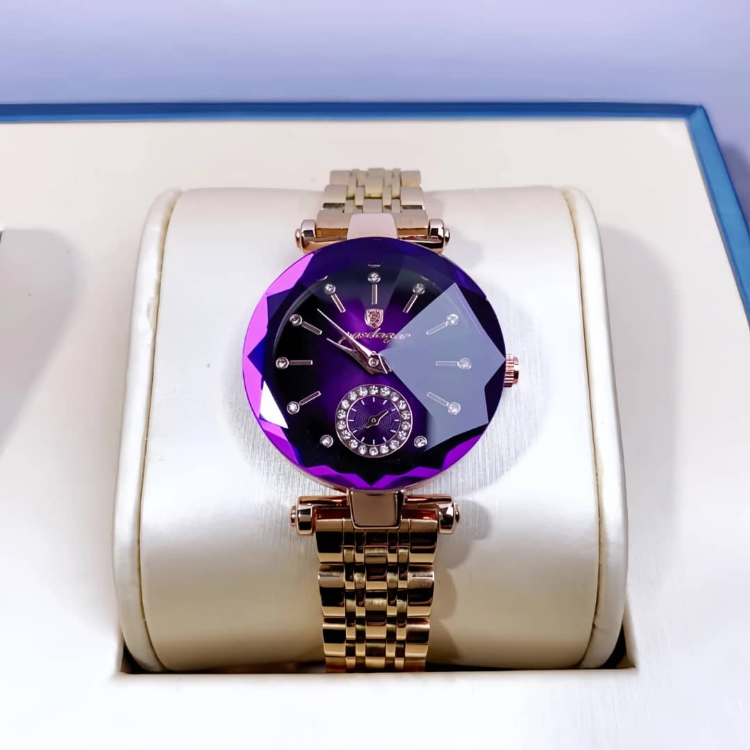 Montre Élégance Cristal – Le Bijou du Temps pour Femme Moderne