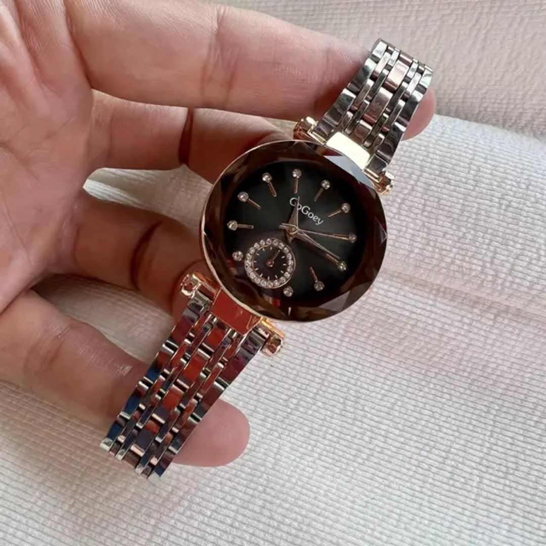 Montre Élégance Cristal – Le Bijou du Temps pour Femme Moderne