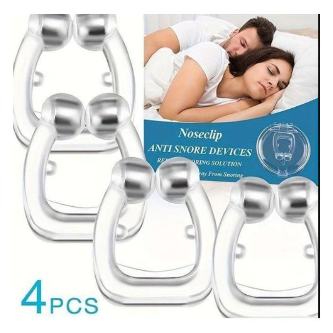 Anti - Ronflement Set De 4 Pièces Silicone Magnétique Nasal Clip Anti - Ronflement Solution Hommes Femmes Anti - Ronflement
