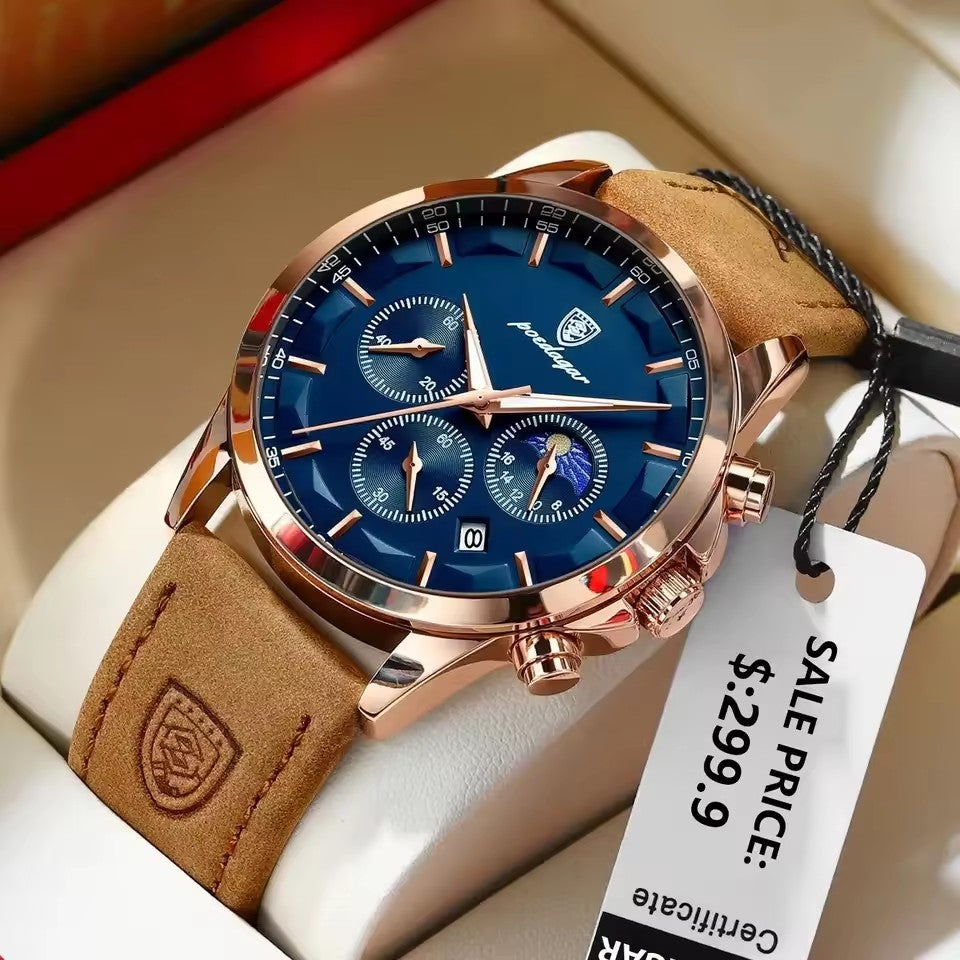 Montre de luxe Poedagar™ 100% Cuir