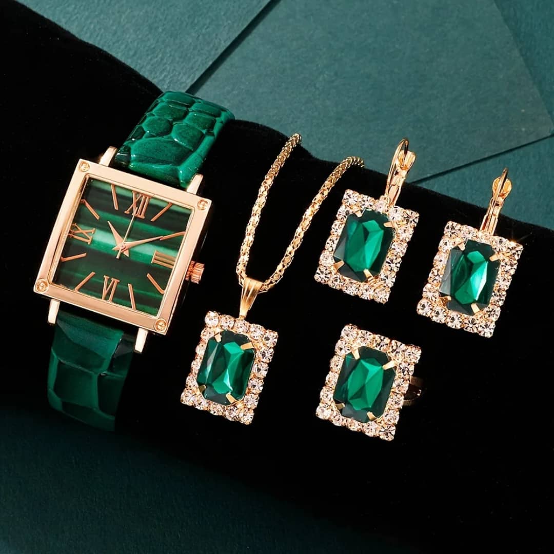 Coffret Majesté – L’Art du Luxe : Montre de Prestige & Bijoux d’Élite