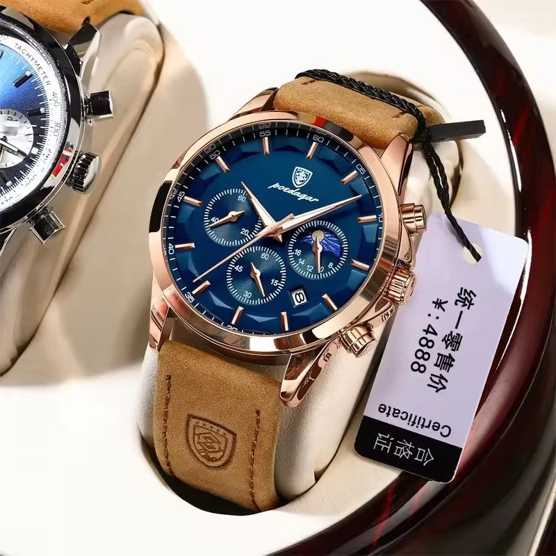 Montre de luxe Poedagar™ 100% Cuir