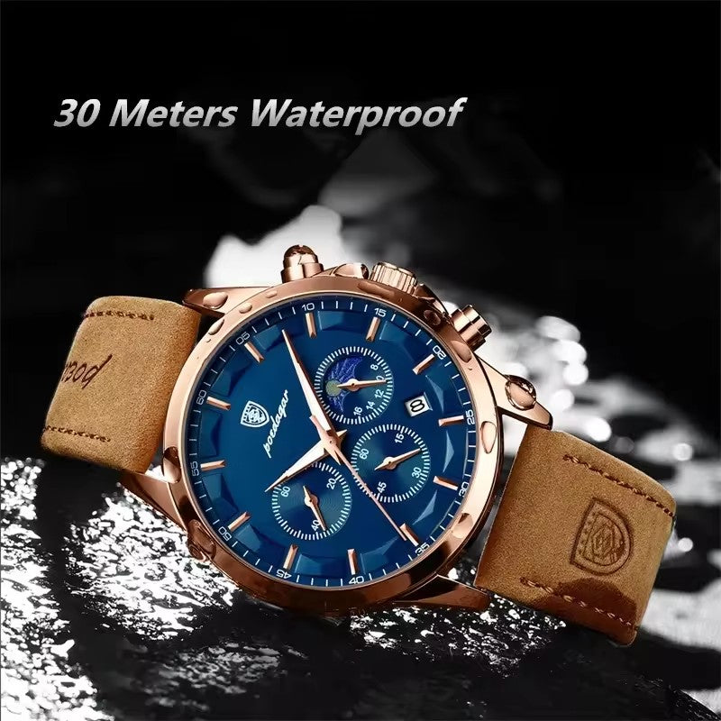 Montre de luxe Poedagar™ 100% Cuir