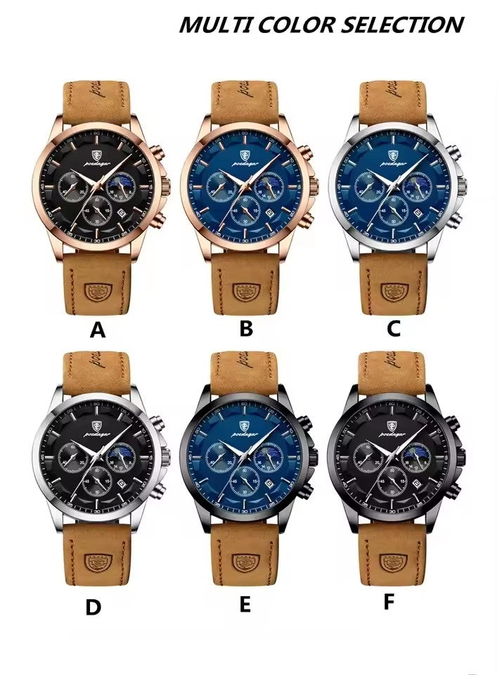 Montre de luxe Poedagar™ 100% Cuir