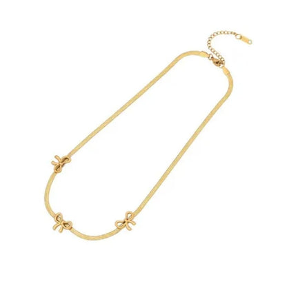 bijoux collier en acier inoxydable et oreilles avec plaqué or
