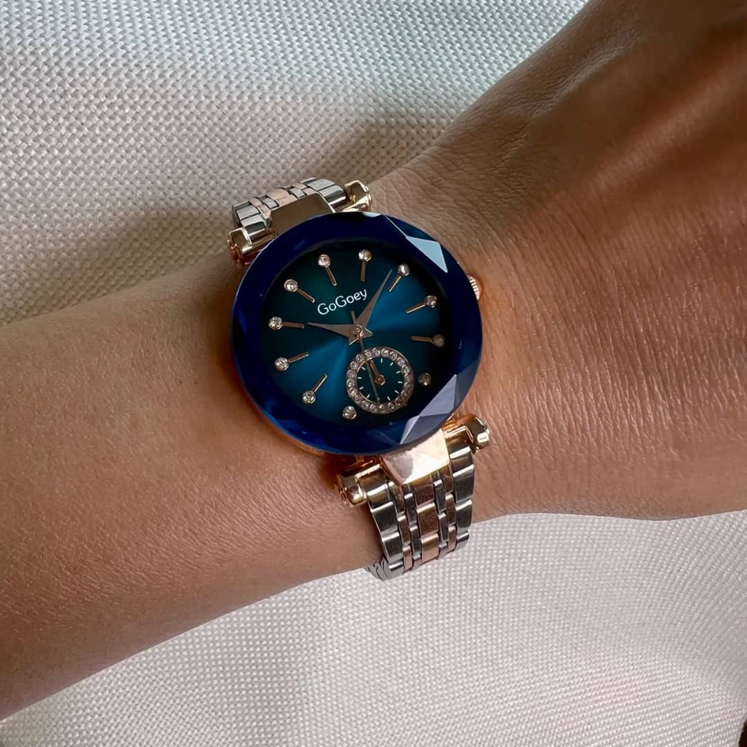 Montre Élégance Cristal – Le Bijou du Temps pour Femme Moderne