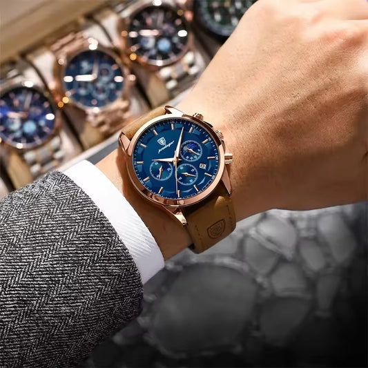 Montre de luxe Poedagar™ 100% Cuir