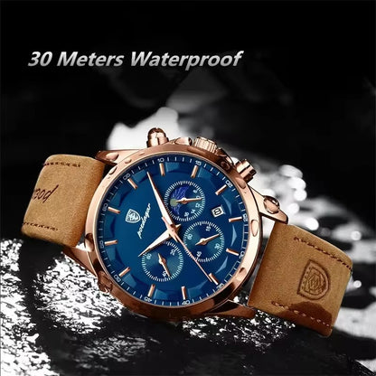 Montre de luxe Poedagar™ 100% Cuir