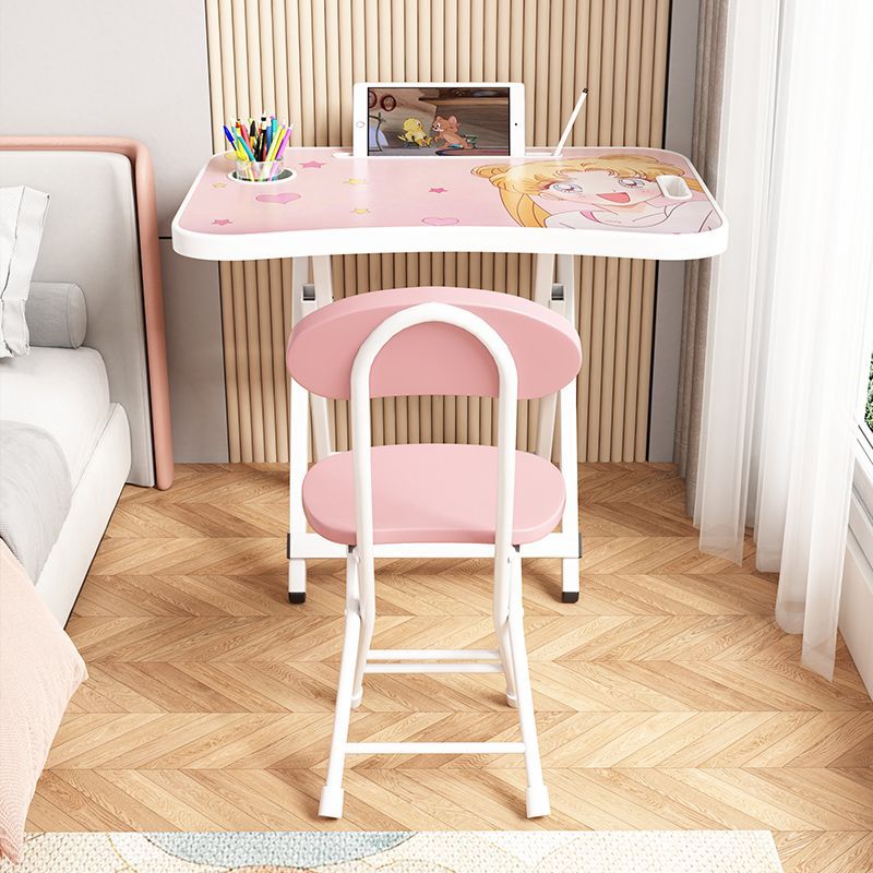 Table d'apprentissage pour enfants pliante maison table d'écriture chaise maternelle petite table dessin animé simple chaise ensemble